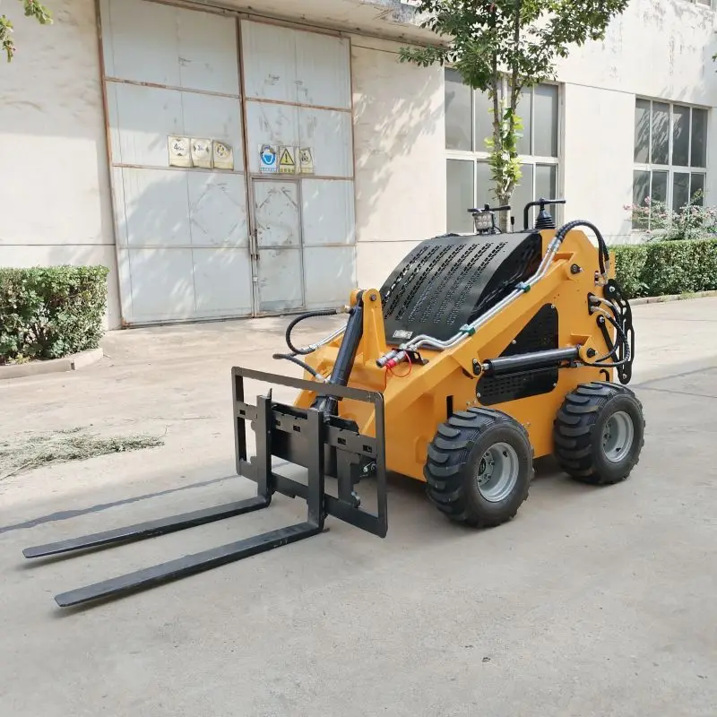 Mini Skid Steer Loader Multi-Purpose Expandable Household Low-Cost Skid Loader