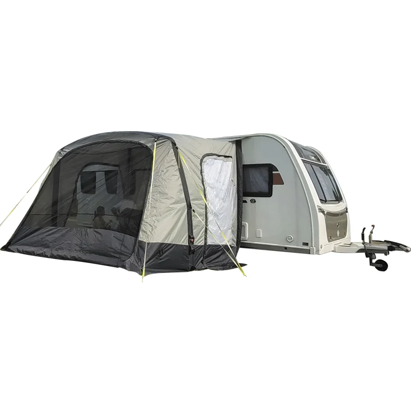 Factory Custom Outdoor Inflatable RV Awning Side Tent Canvas waterproof Sunshade Caravan Awning Tent