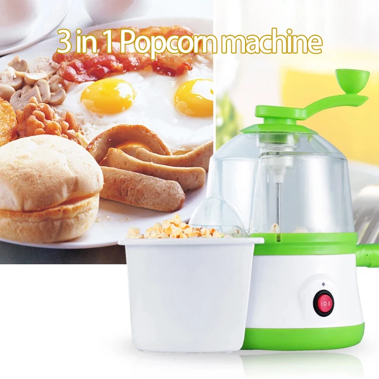 Wholesale 350W Multifunction 3 in 1 electric egg cooker frying pan mini popcorn maker