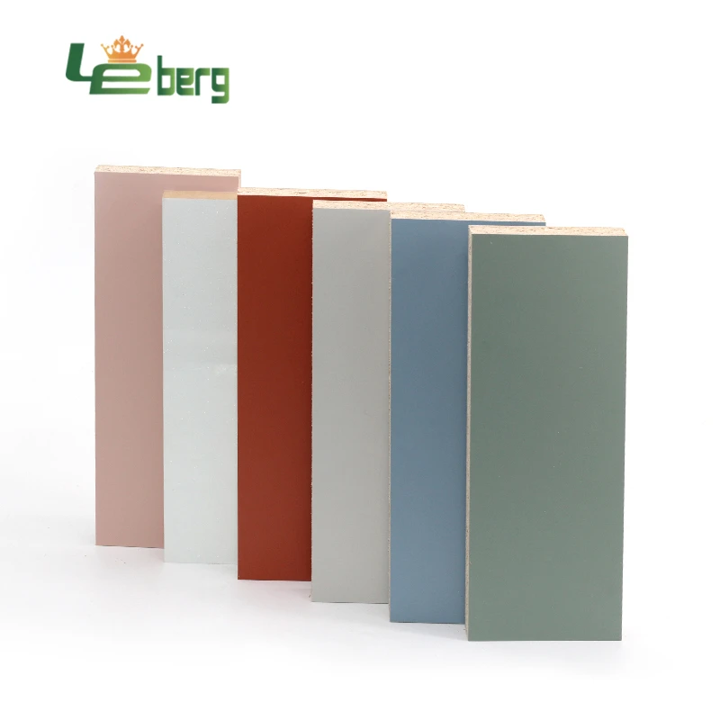 High Density White High-Gloss PET Film MDF Board For Interior Furniture Decoration