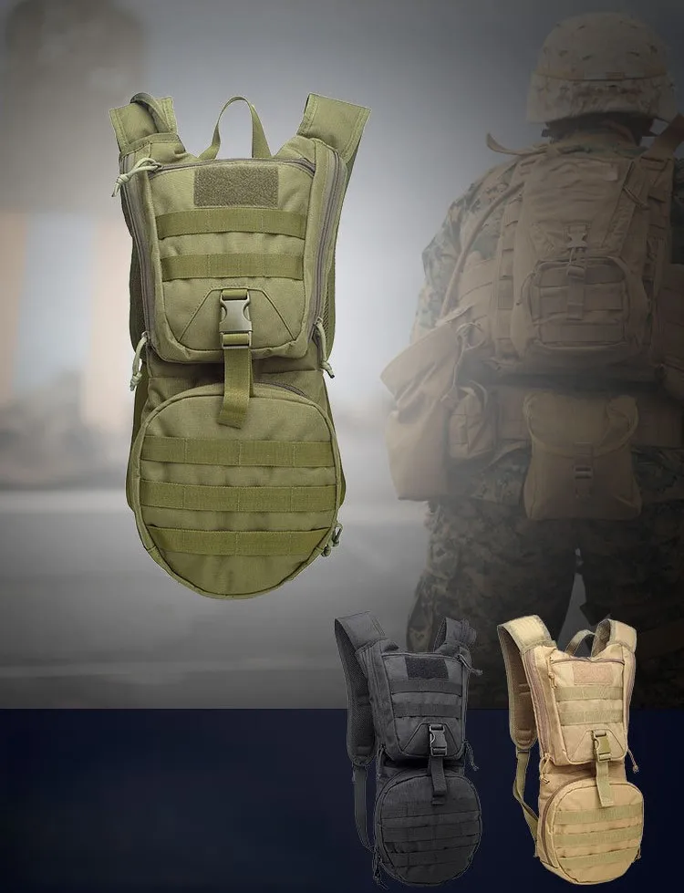 3L Tactical Hydration Backpack Water-proof Outdoor Water Bottle Bag Bladder Bag Carton Running Backpack Trail Running Pack TPU
