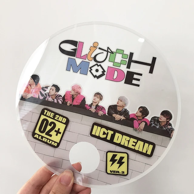 Custom design printed DREAM kpop idol plastic transparent PVC fans without handle