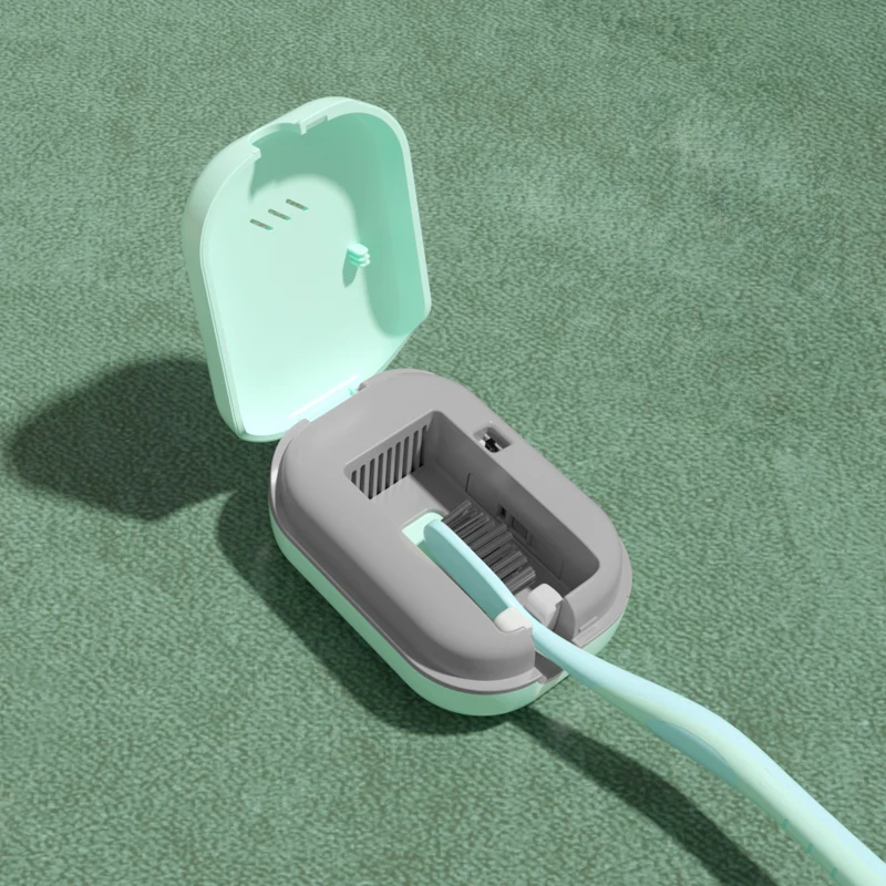 New arrival personal multi function mini portable uv sterilizer toothbrush box with heat