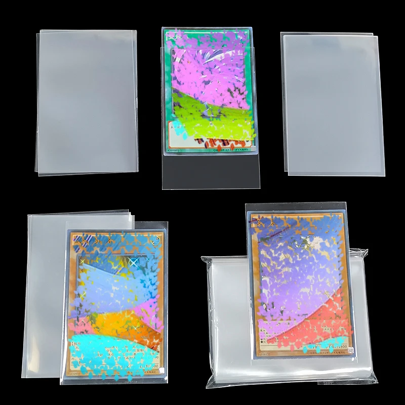 Custom Print Logo Card Sleeves Sports Penny Sleeves Inner Perfect Fit Trading Game Sports Protector Transparent Clear