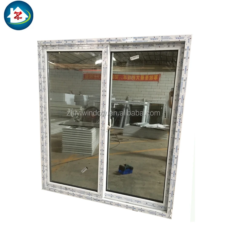 Commercial PVC Tinted Glass Sliding Window Home Hurricane Impact Slider Windows