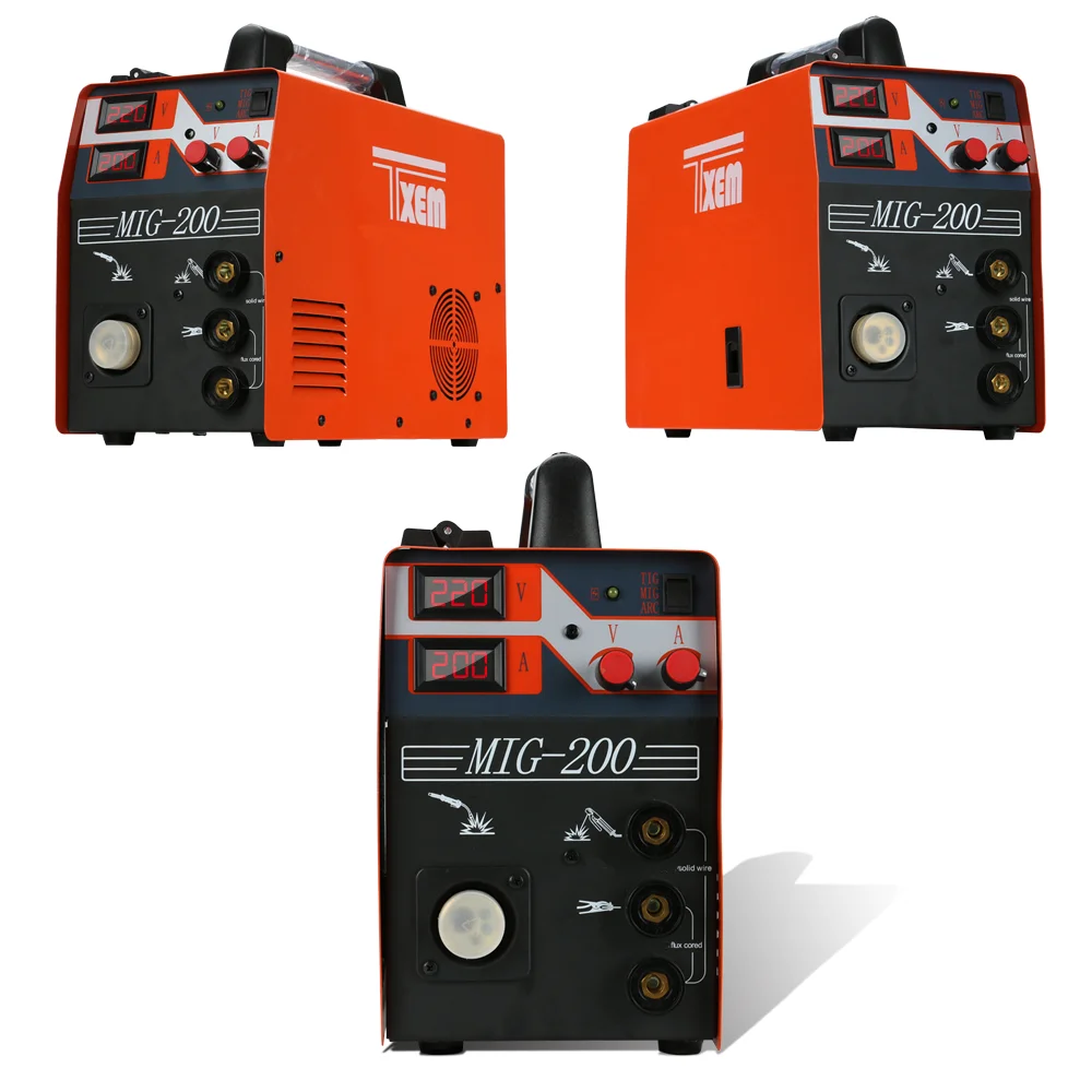 Factory 200A maquinas de soldar multi process co2 soldadora inverter mig mma mag welding machine 110v 220v mig welders