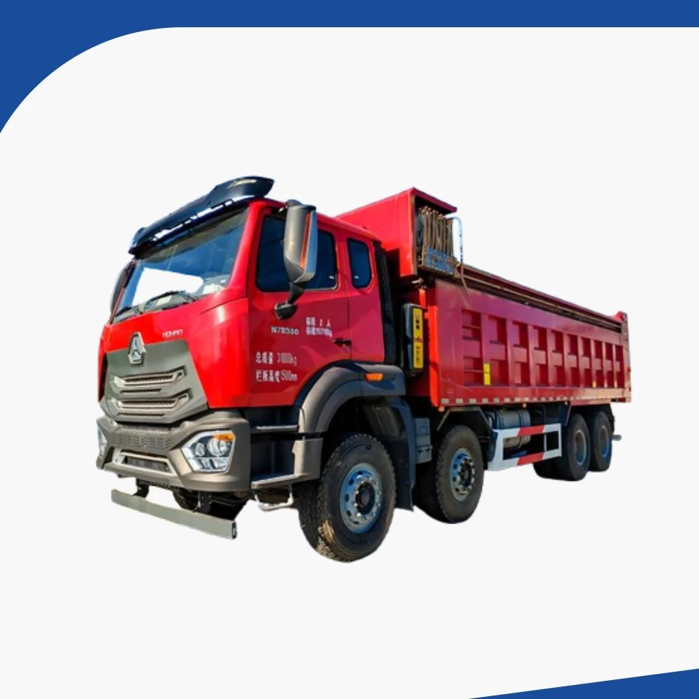 In Stock Sinotruck Howo NX7 8x4 380HP Used Hohan Dumper Tipper Dump Trucks With Electric Tarpaulin