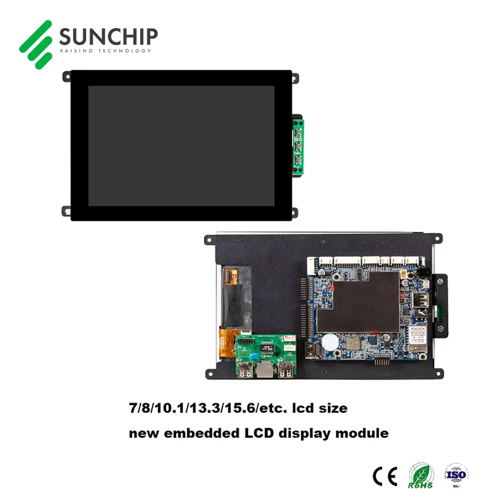WIFI LAN BT Rockchip PX30 UART USB HD 7 Inch Touch Interactive Android Embedded LCD Display Module