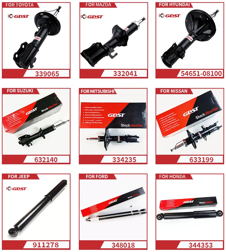GDST one year warranty hot selling strut shocks manufacturer 333117 48540-1A120 shock absorber for Corolla