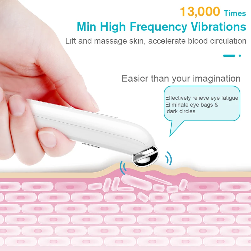 Xpreen 2022 Innovative Mini Eye Massage Pen Electric Wireless Eye Beauty Device With USB Rechargeable Eye Instrument