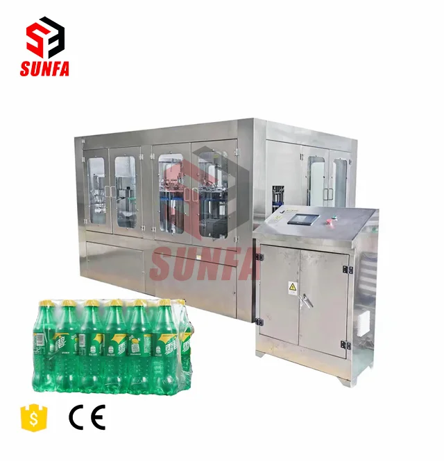 Small Business Automatic Sparkling Gas Soft Energy CO2 Carbonated Drink Water Bottling Plant Filling Machine Line Supplier
