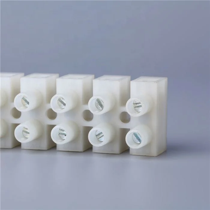 PA14 Electric motor connector strip for 20-8 AWG cable VDE CE PA66 flame retardant quick connect wiring terminal block