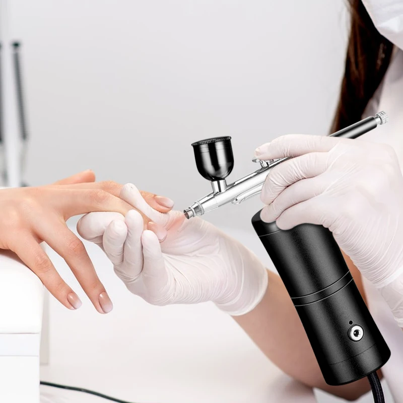 Portable Air Brush Airbrush Compressor for Makeup Nail Art Cake Decoration Barber Shop Cordless Airbrush Compressor