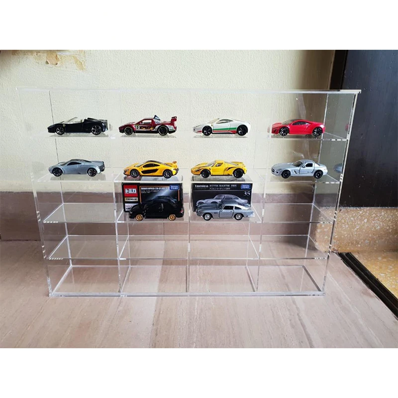 Custom Acrylic Car Model Display Cabinet Showcase Case For Figures, Toys