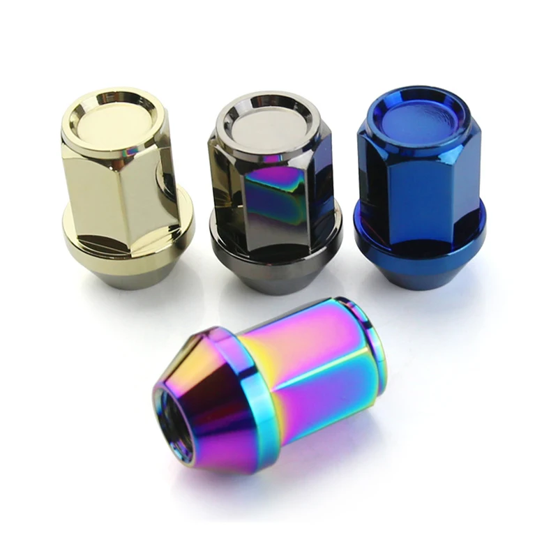 Popular Custom Bulge Acorn Chrome Plated Steel M12X1.5 Conical Seat Car Wheel Lug Nuts