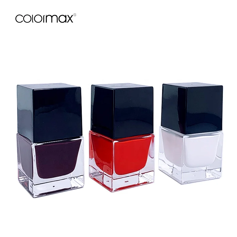 popular packaging customized 30ml square colorful inner spraying decoration perfume bottles with different color painting