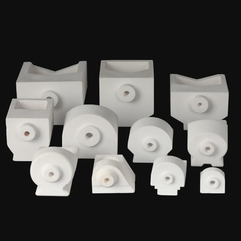 YihuiCasting high temperature ceramic melting crucible for sale ceramic  boat crucible for gold silver copper melting