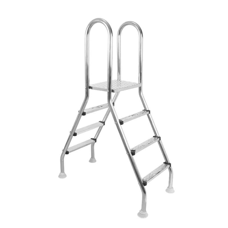 Cheap Price Aluminum Swimming Pool Accessories Boat Boarding Step Ladder