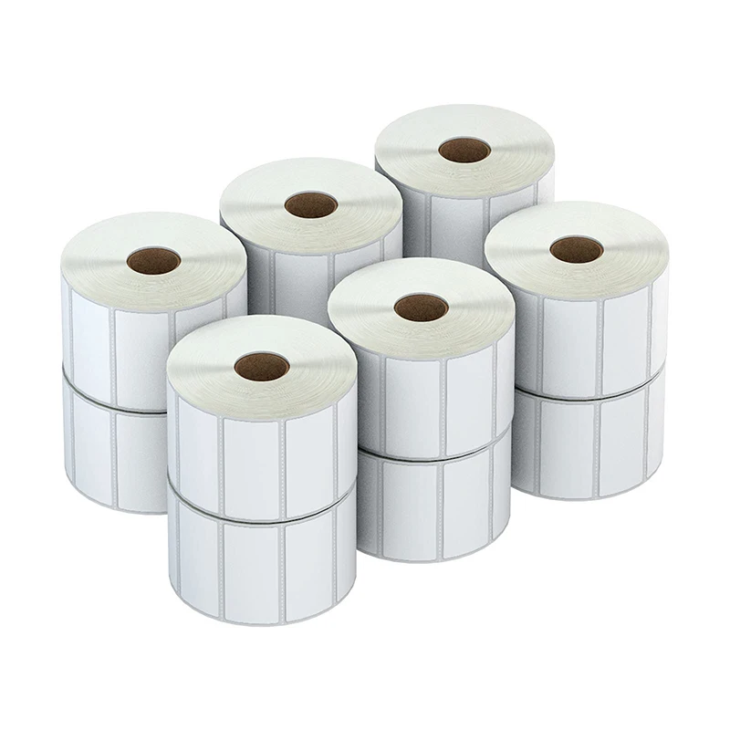 custom barcode label roll sticker self adhesive paper direct thermal label