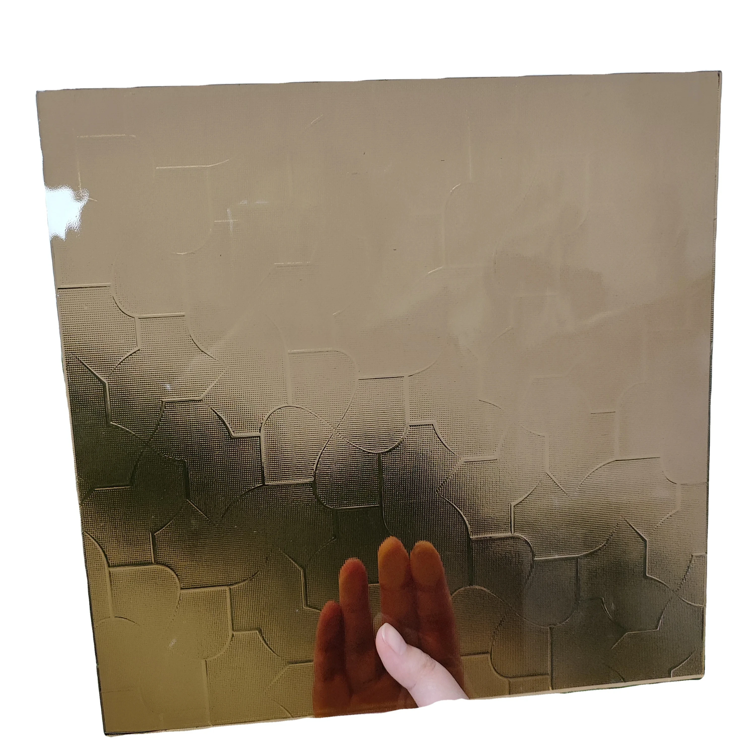 Wholesale 3mm 4mm 5mm Bronze Karatachi Patterned Glass Texture Pattern Glass Sheets