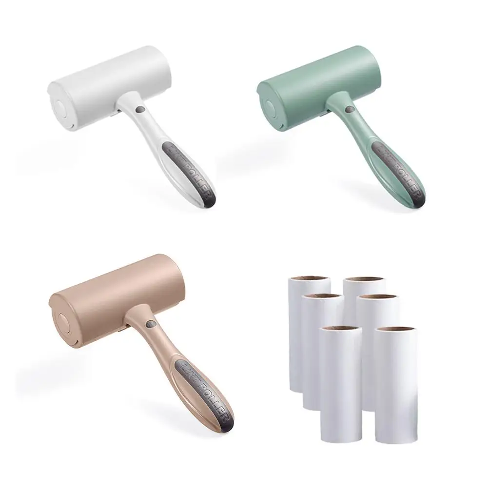 
Multiple Sticky Hair Removal Clothes Carpet Dusting Cleaning Roller with Adhesive White/Green/Coffee Color 