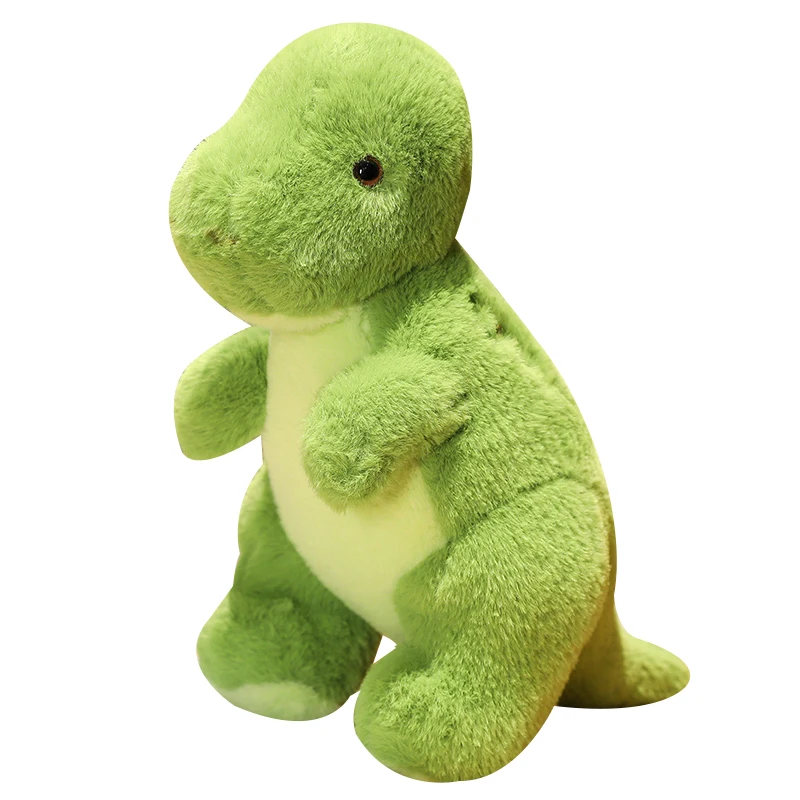 Hot selling super cute  4 types of green dinosaur plush animal toys  stuffed dinosaur doll