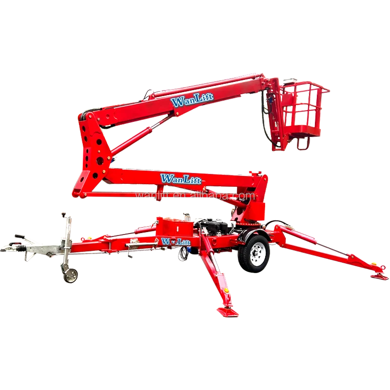 CE TUV certificated 16m Truck Mounted Cherry Picker Boom Lift Articulating Mobile Aerial Man Bucket Basket Platform