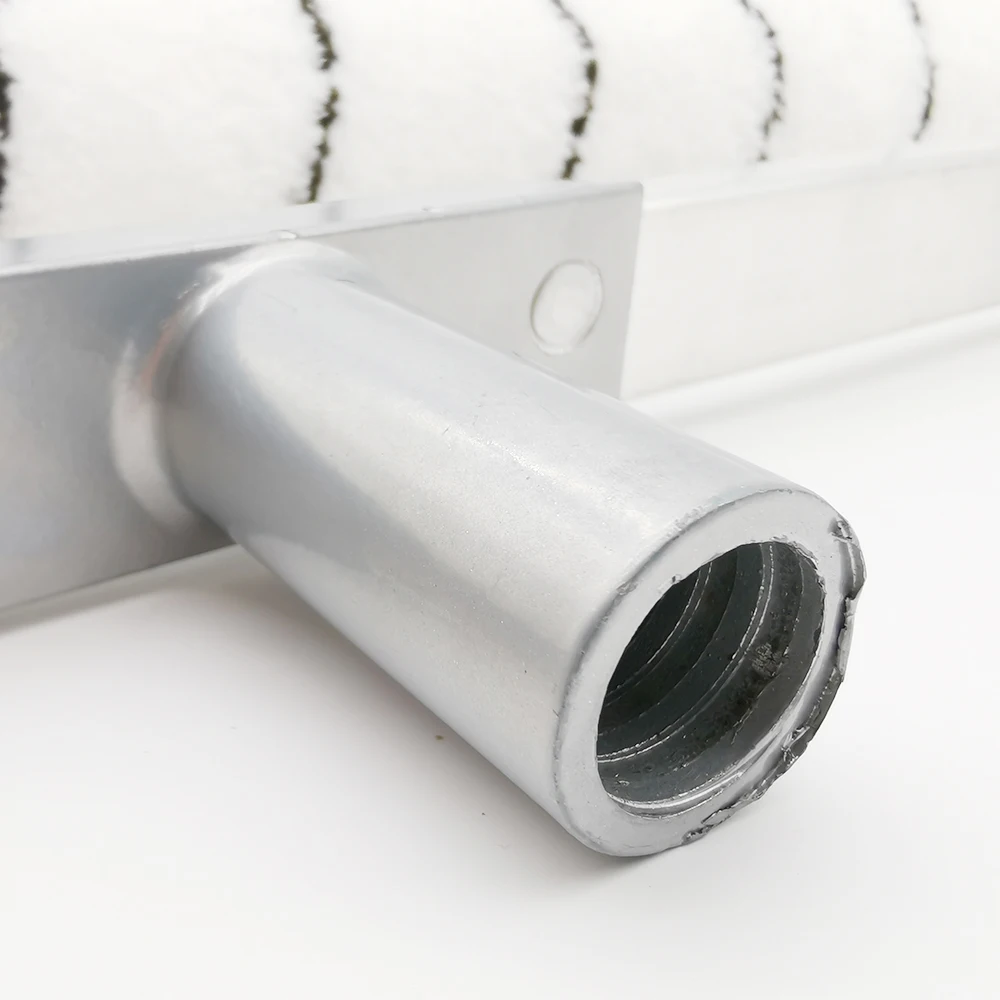 Master M23017 18' Microfiber Epoxy Floor Coating Paint Roller Sleeve Brush with Extendable Roller Frame