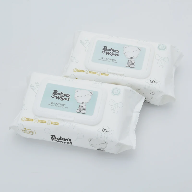 
High Quality 80 pcs korea washable eco soft care baby wipes private label 