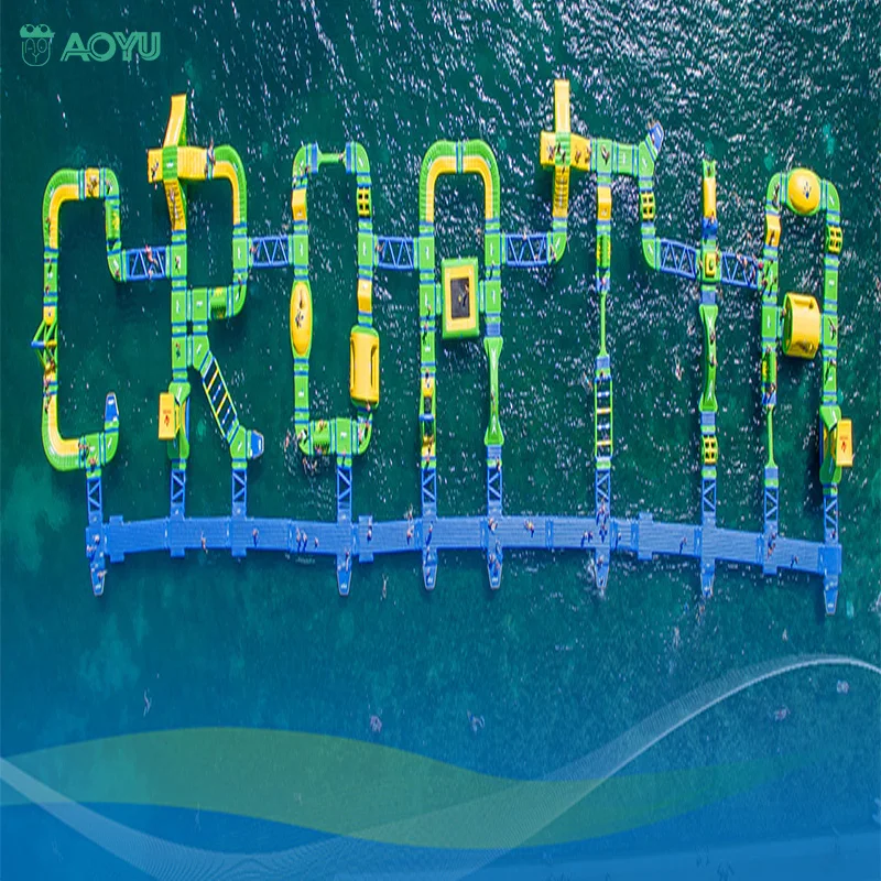 AOYU Commercial Customized Giant Sea Aqua Park Water Play Equipment Child Adult Floating Slide Equipment Inflatable Water Parks