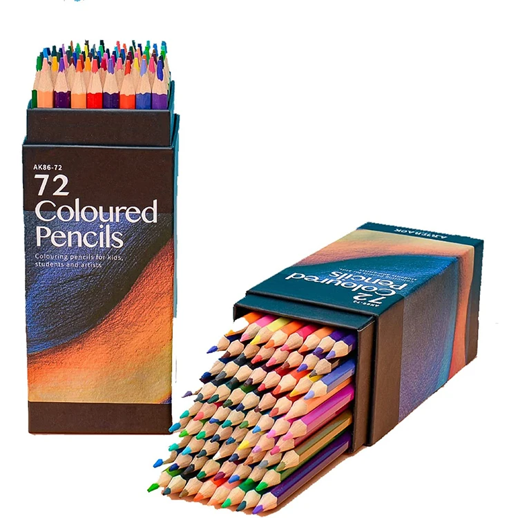 manufacturers high quality rainbow graded hexagonal colour pencils set wooden colored professional pencils drawing for artist