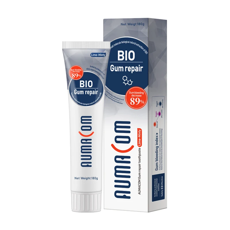 Manufacturer High Quality CE ISO 1/5 Wholesale Private Label Customization 180g BIO Adult Toothpaste