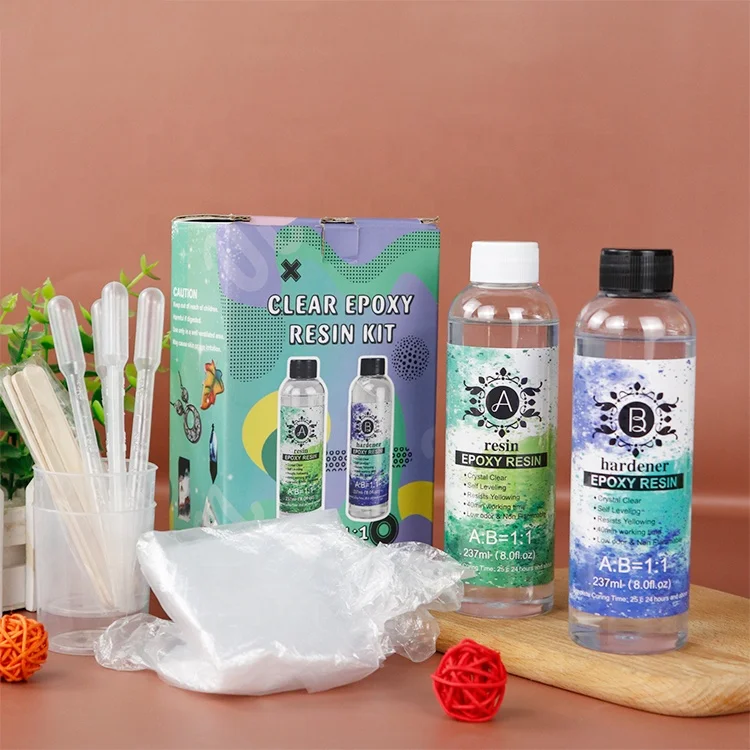 Low Price Epoxy Resin Wall Clock Decor Crystal Clear AB 1:1 Glue For Kit Jewelry