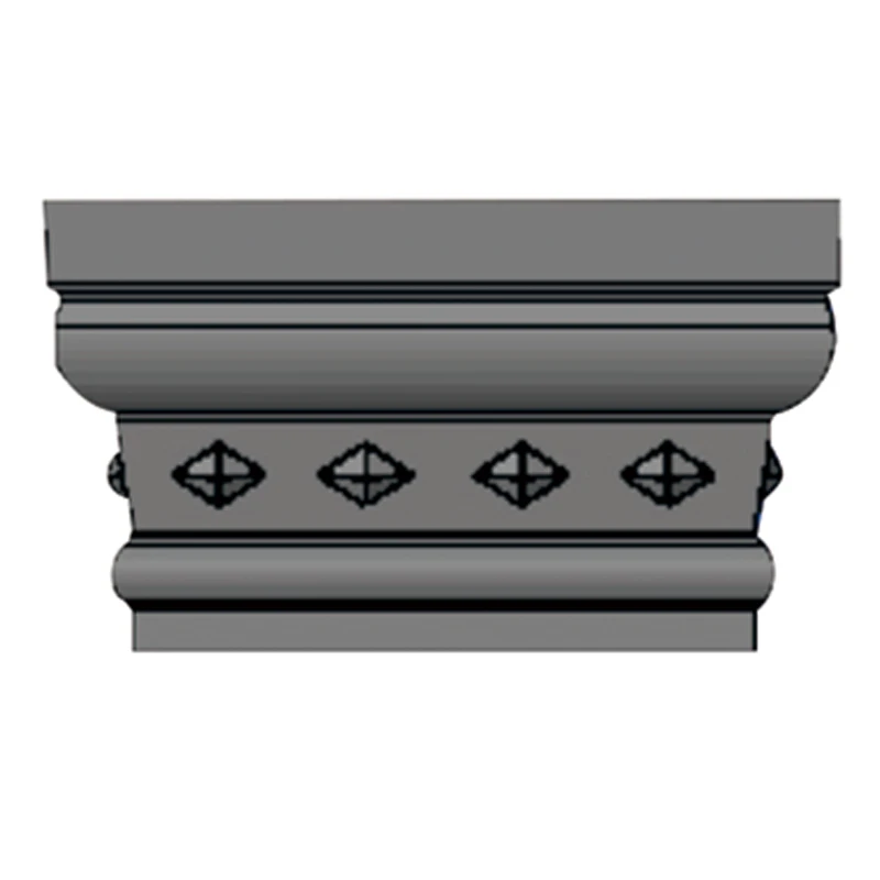 ABS Plastic concrete square Roman pillar chapiter cap molds