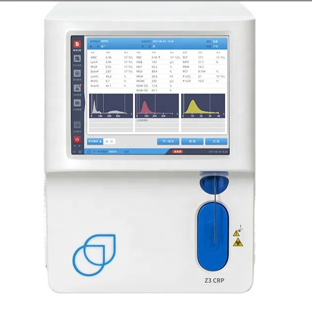 High quality automated open system human 3-part cell blood counter hematology analyzer