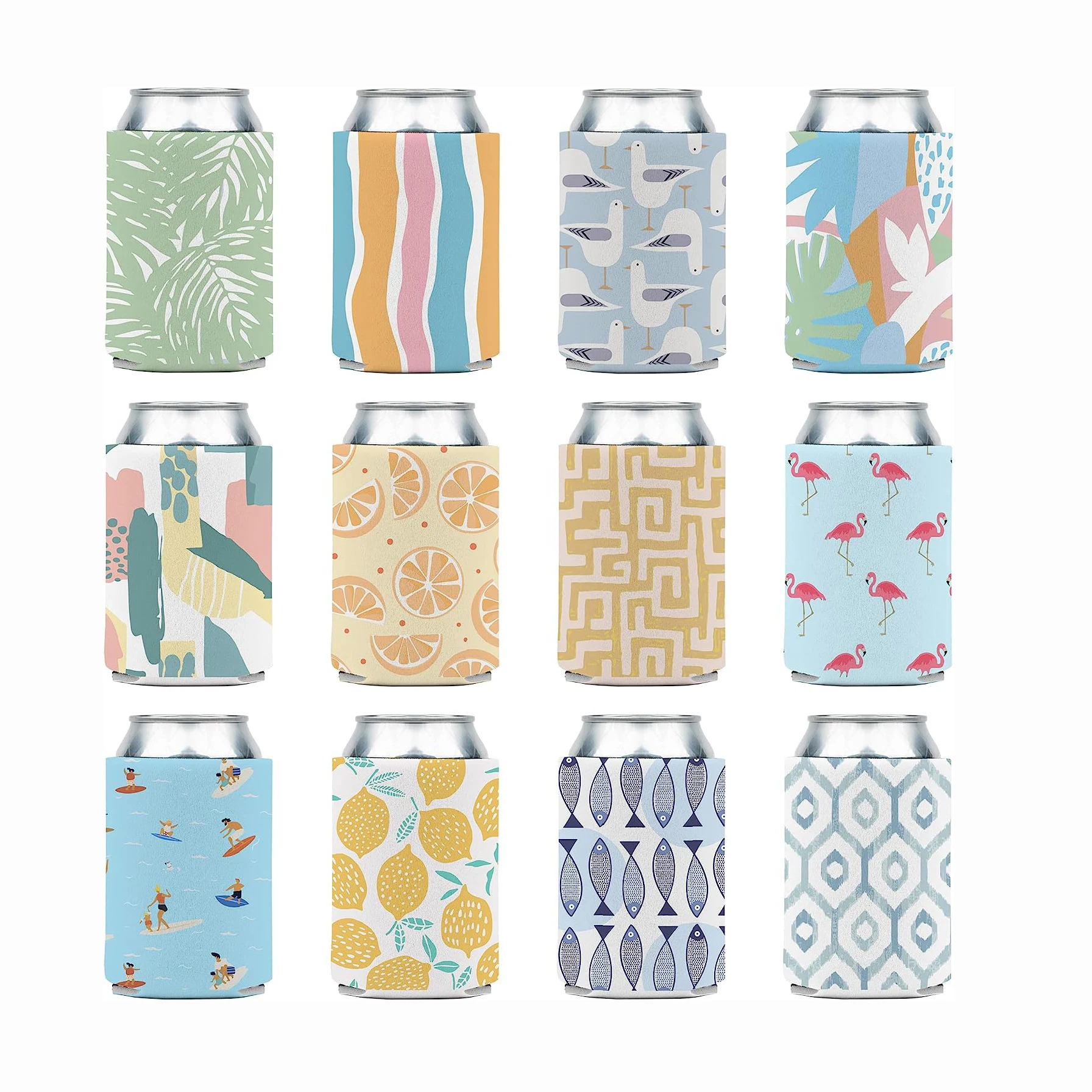 Beer Bottle Cooler Coozy Drink Neoprene Sublimation Can Coozies blank Slim Slap For Cans Cooler Insulated