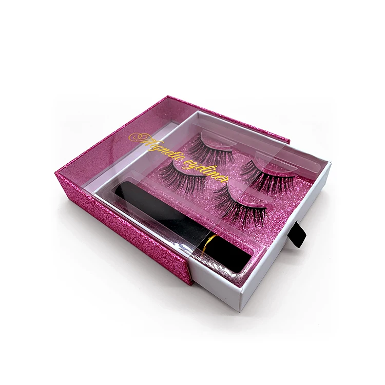  SY Lashes Shuying Заводская подводка для глаз под заказ магнитные Eeyelashes 2 пары в магнитной подарочной