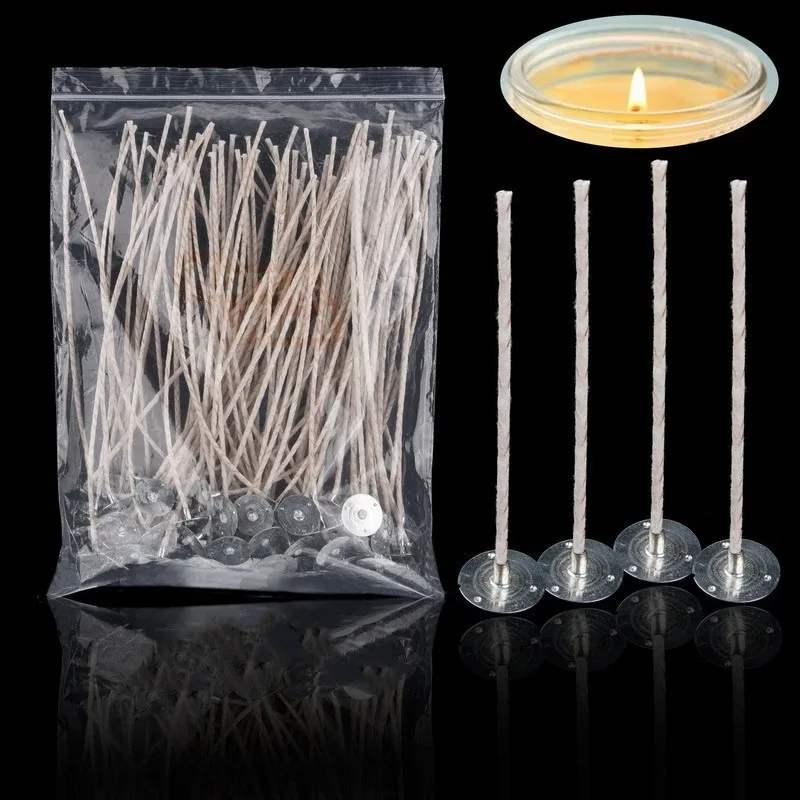 Soy Wax Candle Wick,Cotton & Paper Interwoven core for Candle Making,Candle DIY