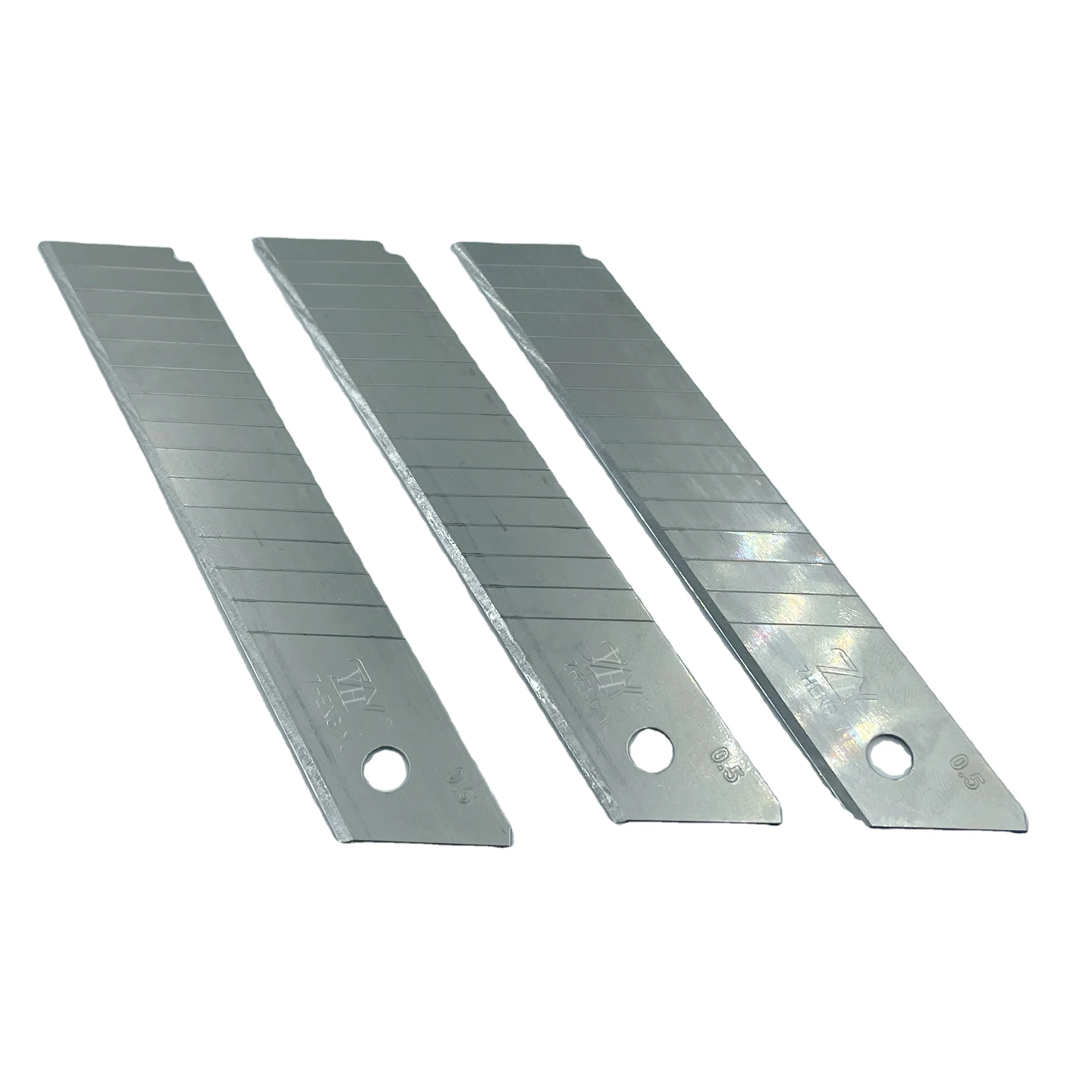 yongheng low MOQ 18mm wide blade knife cutter SK4 material economy plastic utility knife cutter blade