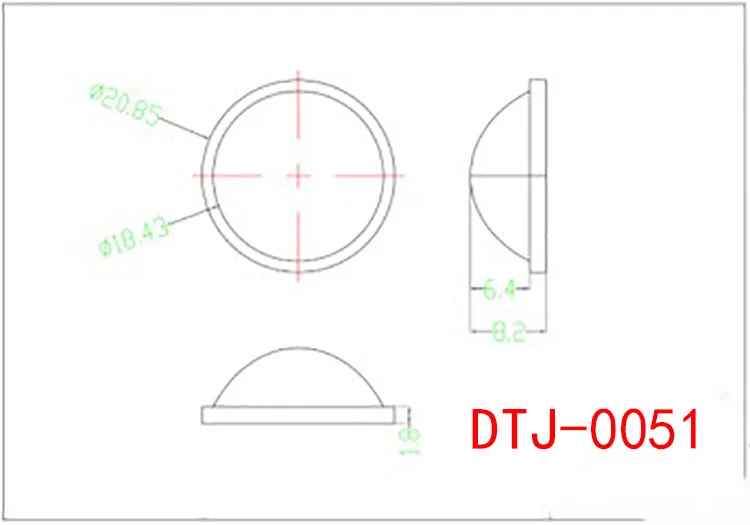High Quality Single Convex Pocket Optical Acrylic Plastic Lens Jewelry Identification Ophthalmic Condensing Convex Lens