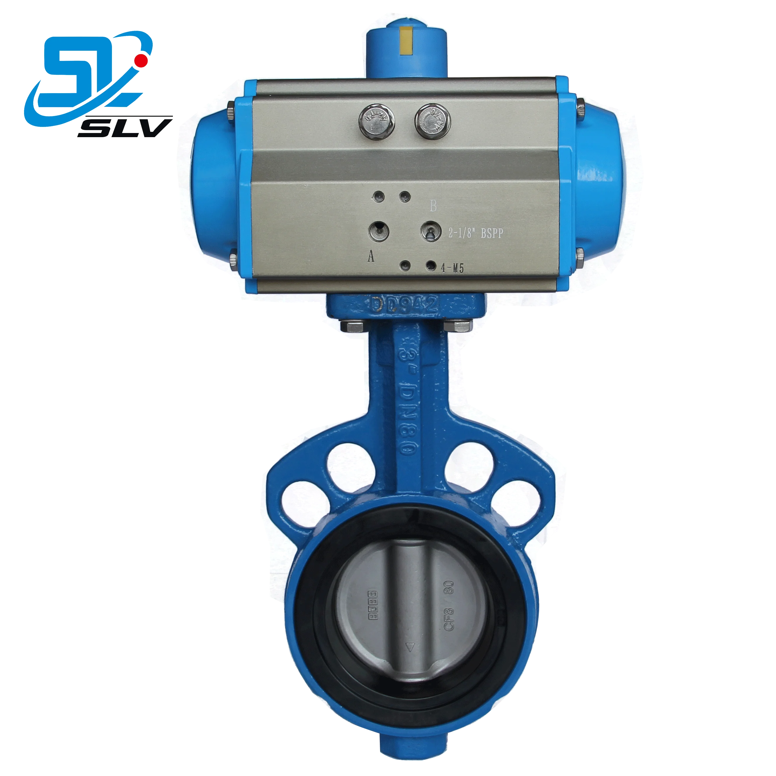 Best Selling High Performance Pneumatic  Wafer  Butterfly Valve