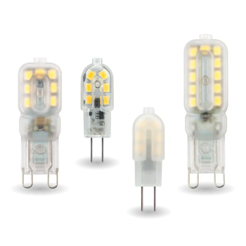 3W 5W Bulb Spotlight Chandelier Lighting AC DC12V 5W Silicone SMD2835 G4 G9 Bulb