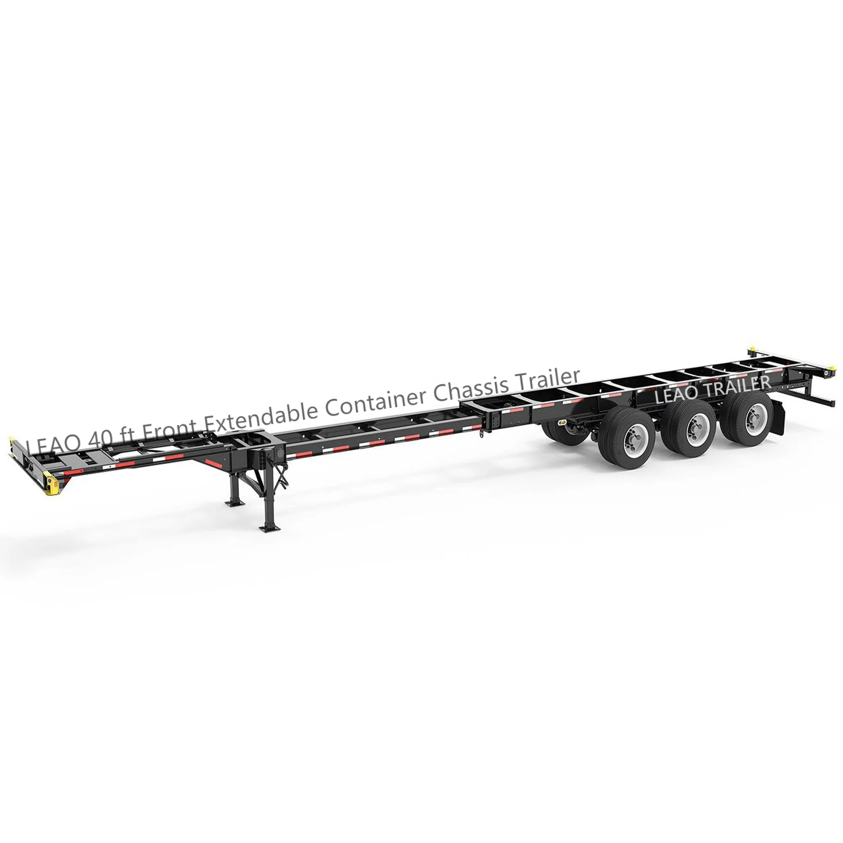 2022 The Most Popular Low Chassis Container 20/40 ft Combo Tandem container chassis Extendable Intermodal Chassis Trailer