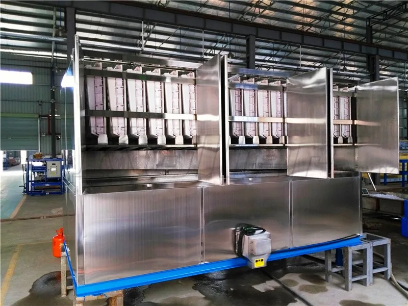 Professional Maker 5 Tons/day Ice Cube Maker With Siemens Plc Control System Industrial Ice Cubes Maker