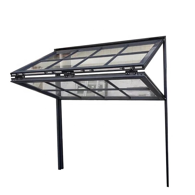 
Waterproof aluminum frame fold up glass window price 