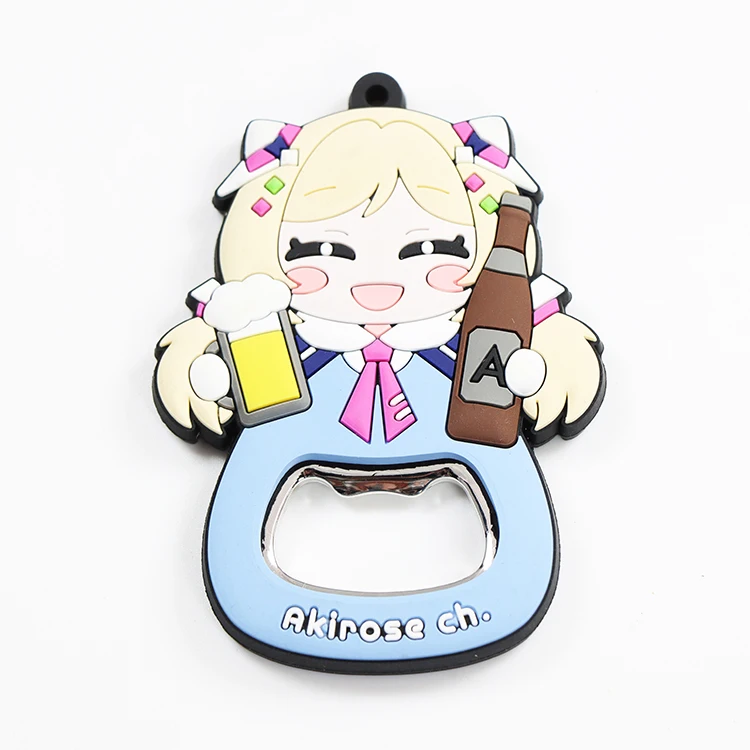 Custom keychain bottle opener Decoration magnetic bottle opener