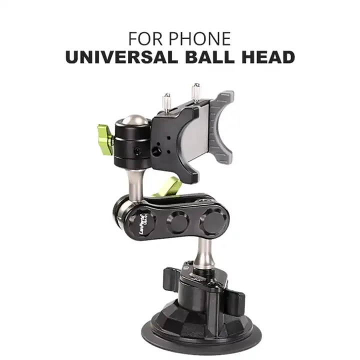 NEW Flexible Selfie Stick Cell Phone Holder with Strong Easy Operate Suction Cup Mount for