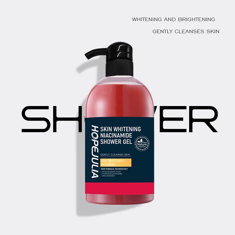 High-quality wholesale custom exfoliating brightening moisturizing amino acid shower gel floral perfume shower gel