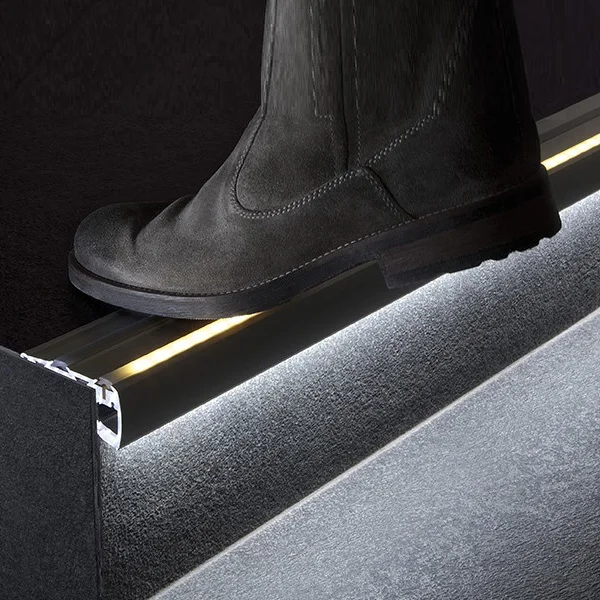 Led Stair Light Cinema Stadium Theater Staircase Aluminium Profile For Led Step Profile Light