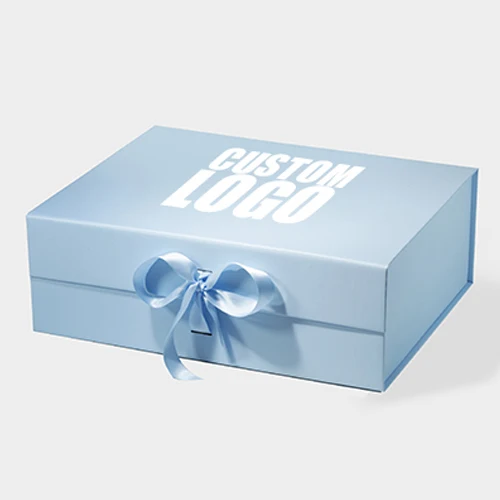 Custom Logo Luxury High End Folding Apparel paper box foldable magnetic Hard clothing Corrugated Packaging Box